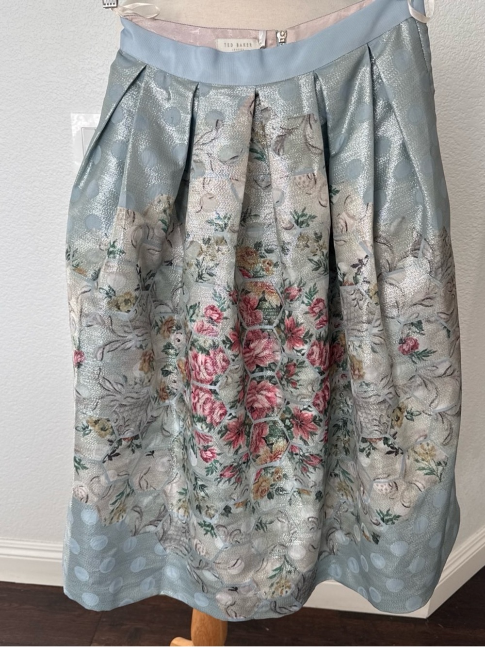 TED BAKER LONDON Deniva Floral Full Skirt NWT $259